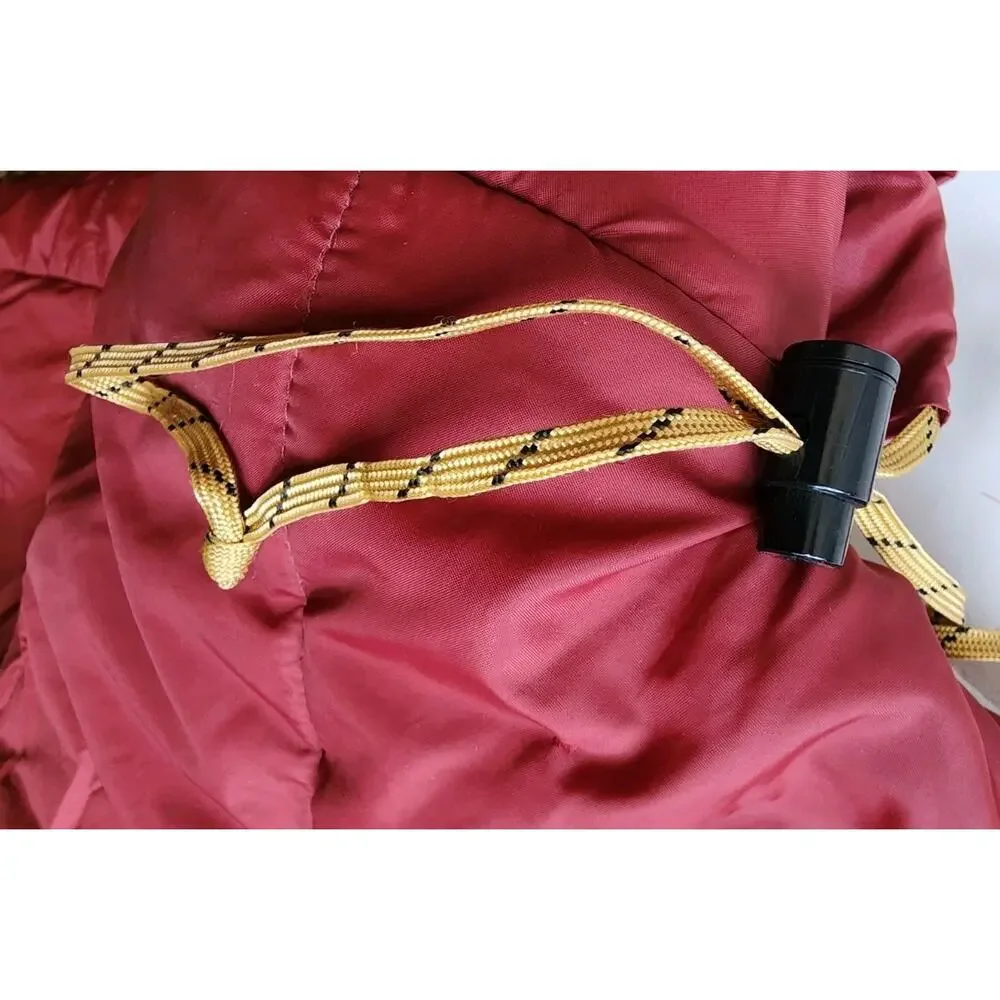 VTG LL Bean Mummy Sleeping Bag Adult Red Grey 1970/80s Camp Gear 3 Seasons USA